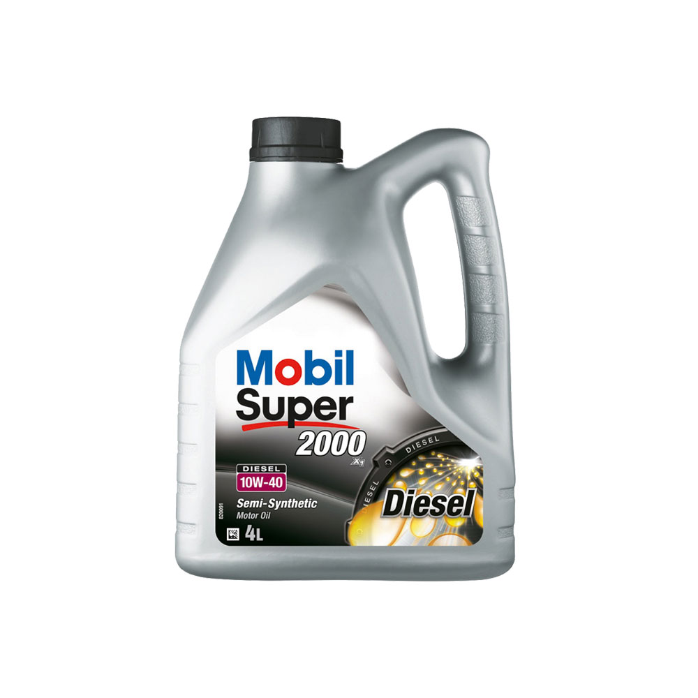 Моторно Масло, 10W-40, X1, Diesel, Super 2000, Mobil, A3/B3, 4 литра Моторно Масло, 10W-40, X1, Diesel, Super 2000, Mobil, A3/B3, 4 литра